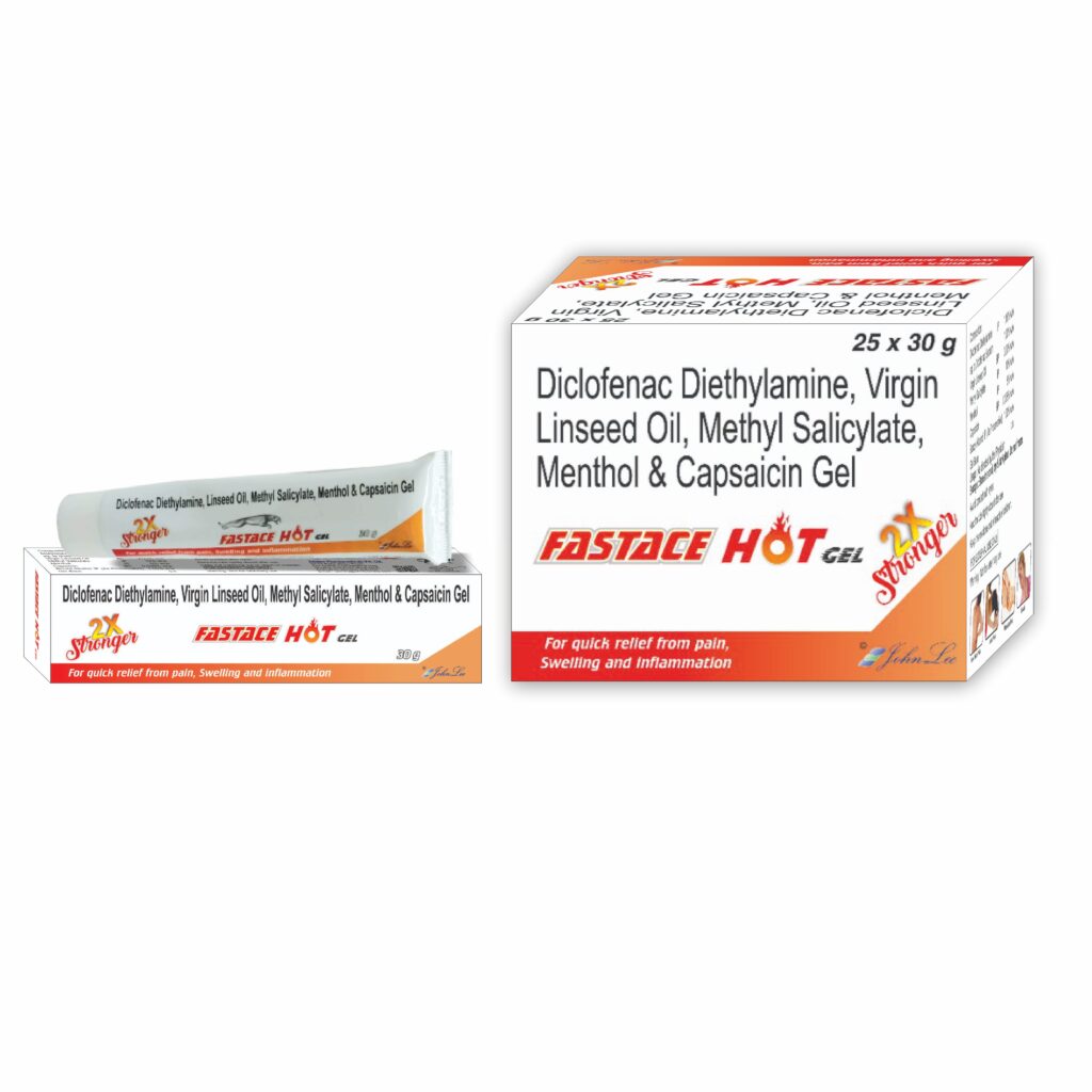 Diclofenac Diethylamine Diclofenac Sodium; Fastace Hot Gel