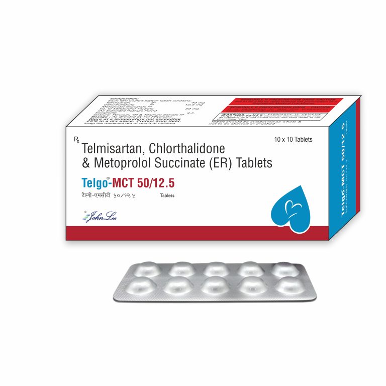 Telmisartan,Chlorthalidone,Metoprolol Succinate; Telgo-mct 50/12.5